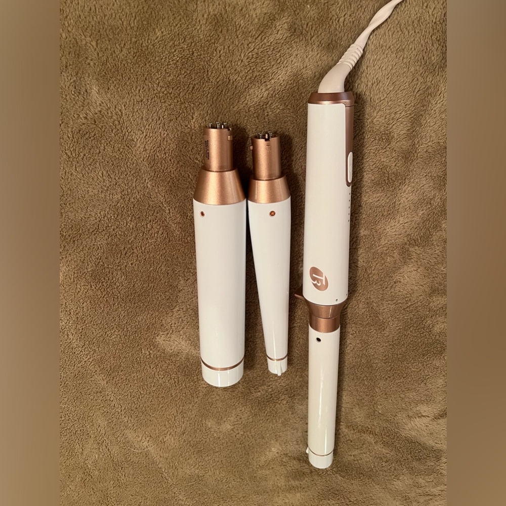 T3 Interchangeable Custom Blend Ceramic 3 Barrel Professional Curling Iron Set